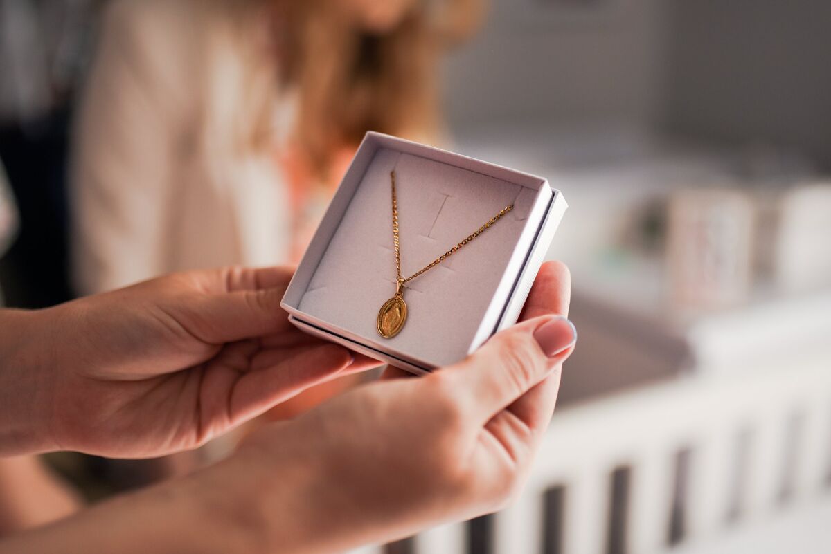 Medalik na chrzest święty